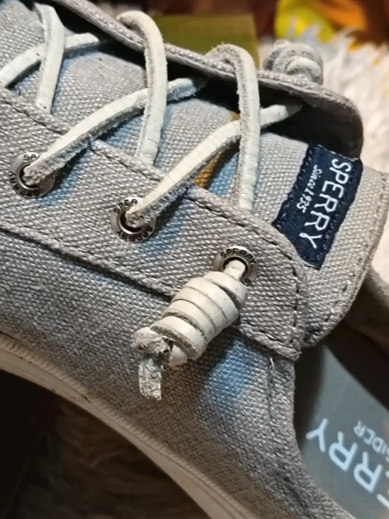 Zapatillas gris cordón cuero - 3