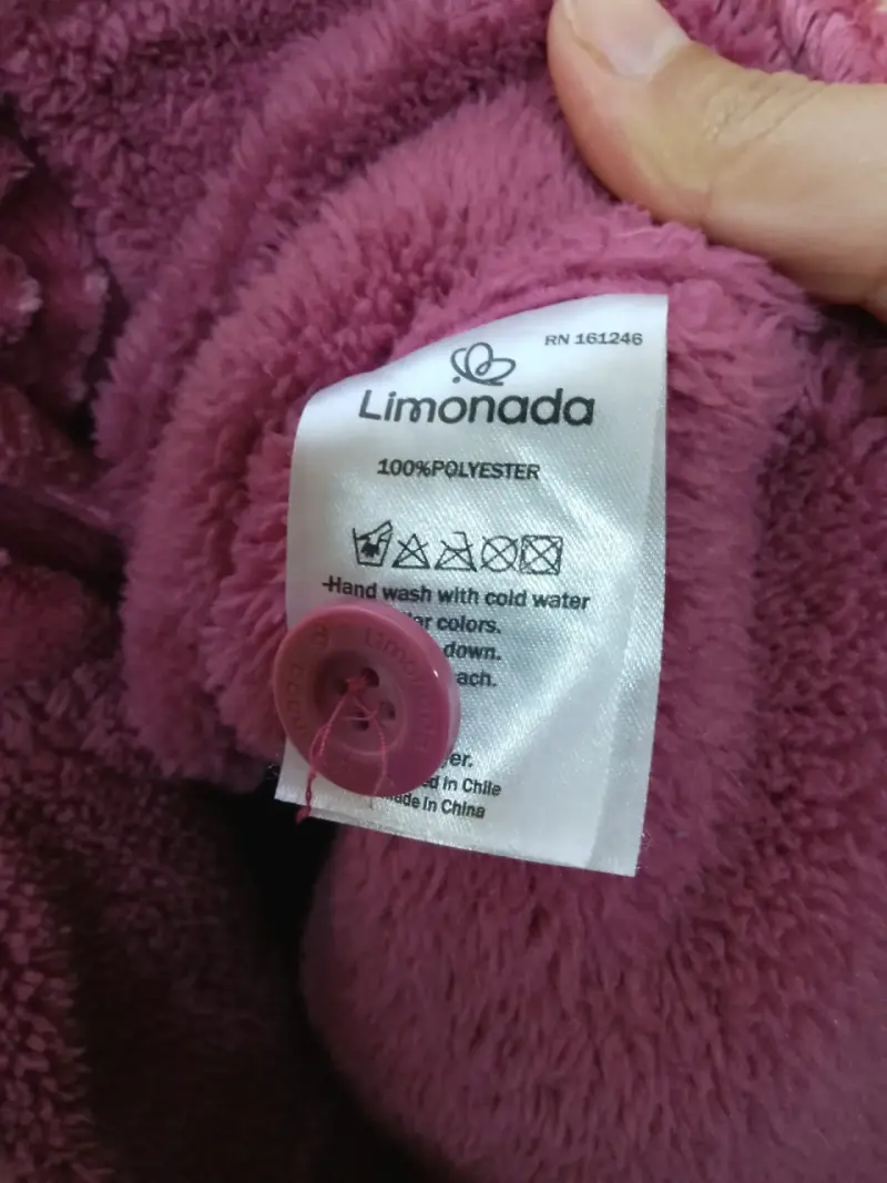 Abrigo de bebé rosa con capucha - 4