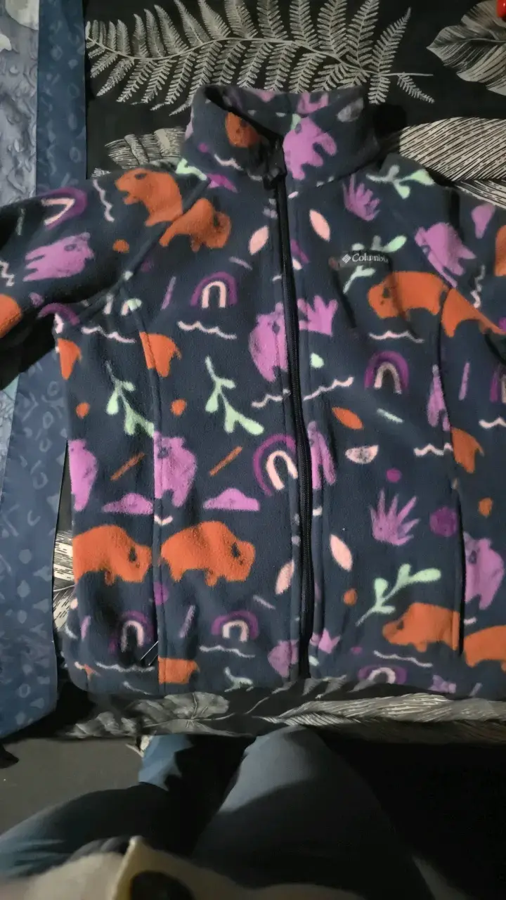 Chaqueta polar estampada Columbia para mujer - 1