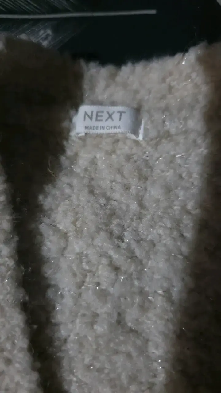 Cárdigan de lana beige para niña Next - 2
