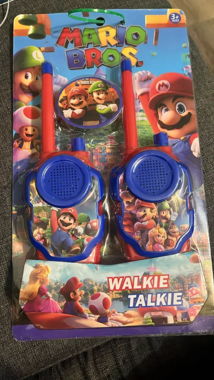Walkie Talkies Mario Bros para niños