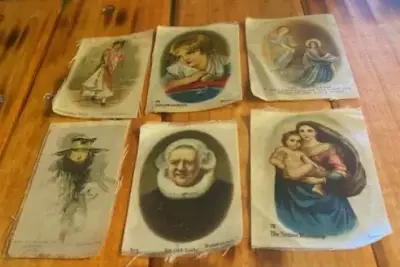 Lote de 8 Sedas de Tabaco Antiguas (1910-1920) - miniatura 2