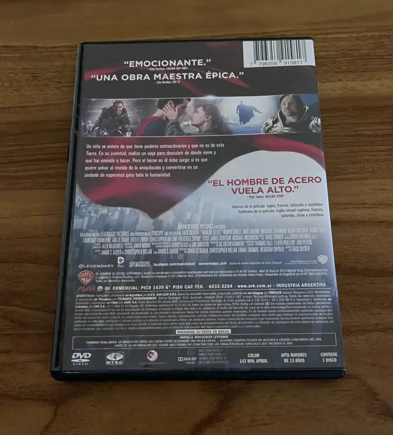 DVD original película El Hombre de Acero - 3