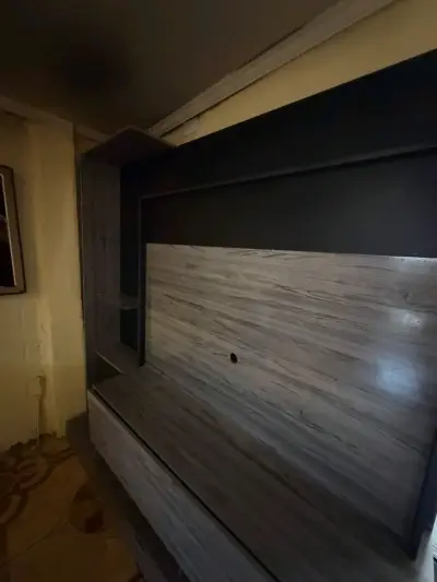 Centro de entretenimiento de madera moderno - miniatura 1