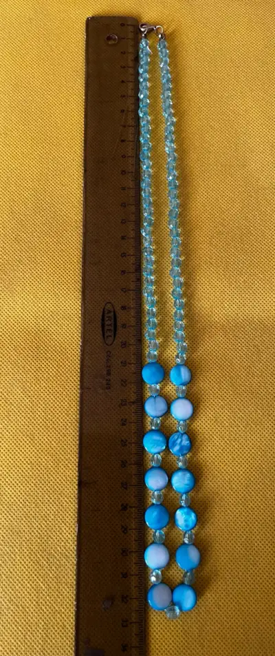 Collar de cuentas azules estilo elegante - miniatura 6