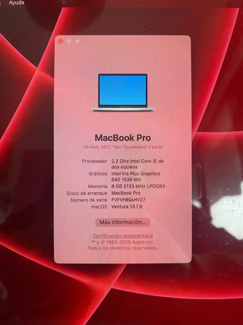 MacBook Pro 13 pulgadas 2017 en buen estado - 2