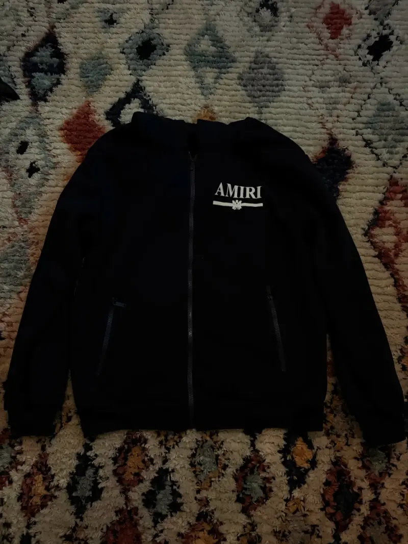 AMIRI Zip Hoodie Azul Marino | Talla L - 1