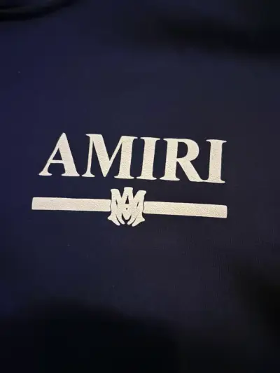 AMIRI Zip Hoodie Azul Marino | Talla L - miniatura 2