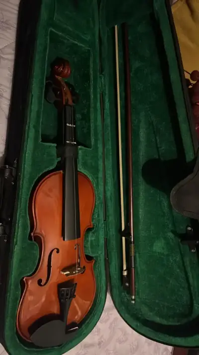 Violín acústico con estuche y arco - miniatura 1