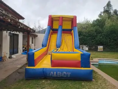 Tobogán Inflable Grande Multicolor para Niños - miniatura 1