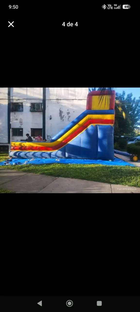 Tobogán Inflable Grande Multicolor para Niños - 3