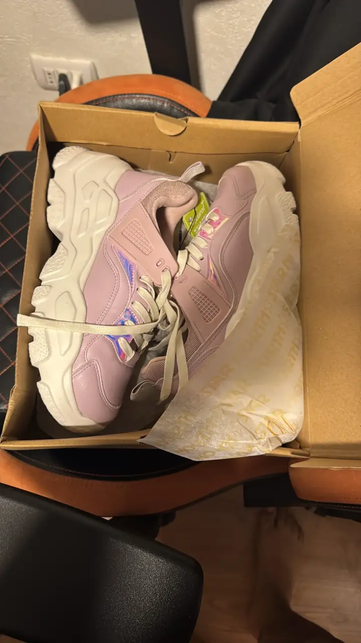 Zapatillas deportivas rosas para mujer