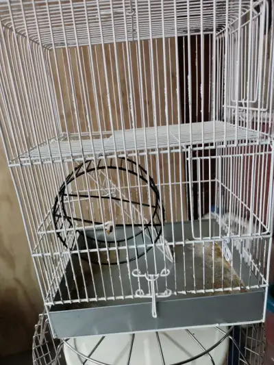 Jaula para hámster de metal blanca - miniatura 1