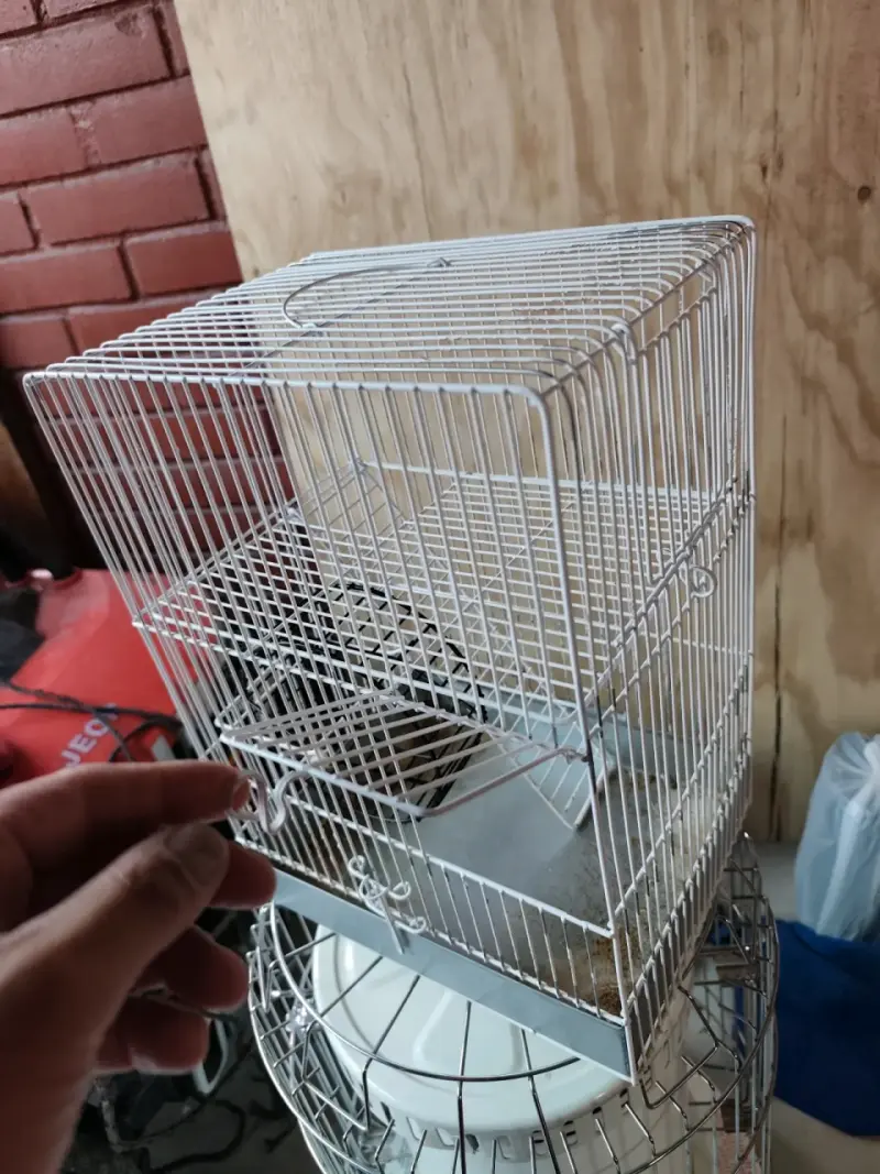 Jaula para hámster de metal blanca - 2