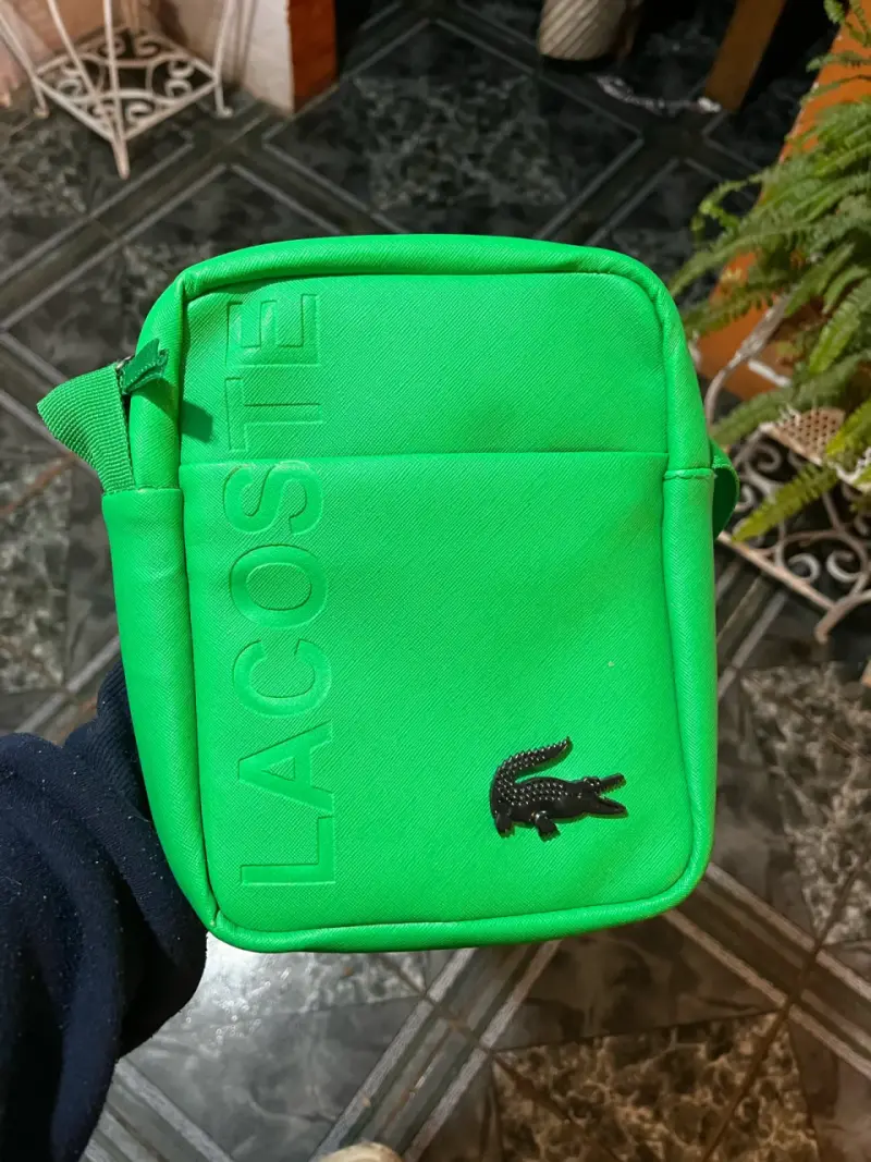 Bolso cruzado verde Lacoste con logo - 2