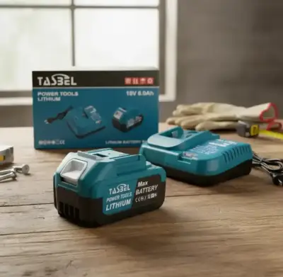 Cargador y batería de litio 18V 6.0Ah Tasbel - miniatura 2