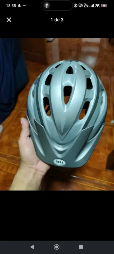 Casco de bicicleta Bell gris - miniatura 1