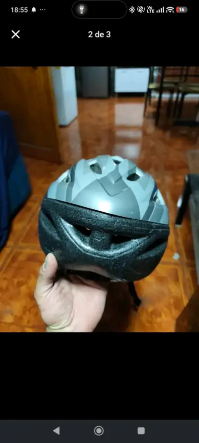 Casco de bicicleta Bell gris - miniatura 2