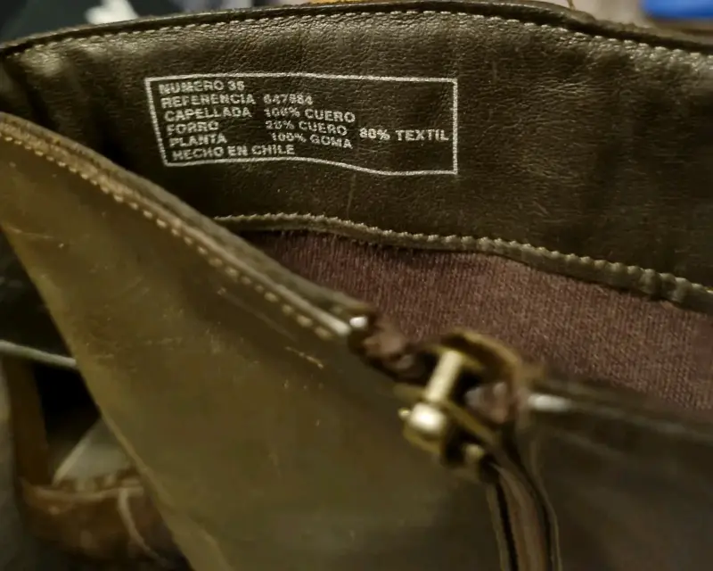 Botas de cuero marrón con tacón alto - 5