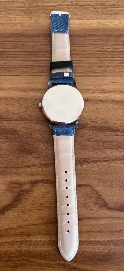 Reloj de pulsera estilo jeans azul - miniatura 5