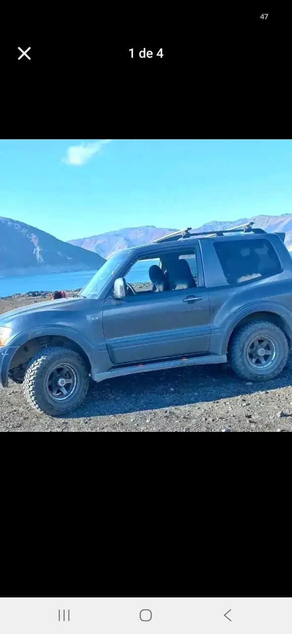 Montero 4x4 azul en buen estado - 3