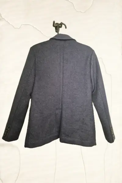 Blazer azul marino para hombre de lana - miniatura 2