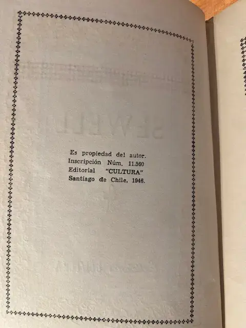Sewell, Baltazar Castro primera edición. - 2