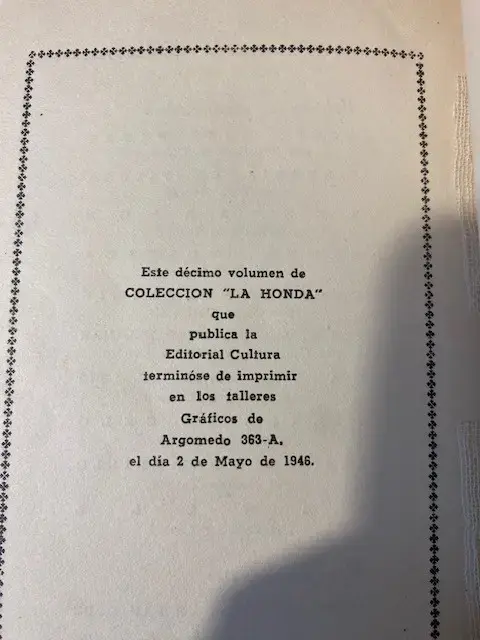 Sewell, Baltazar Castro primera edición. - 3