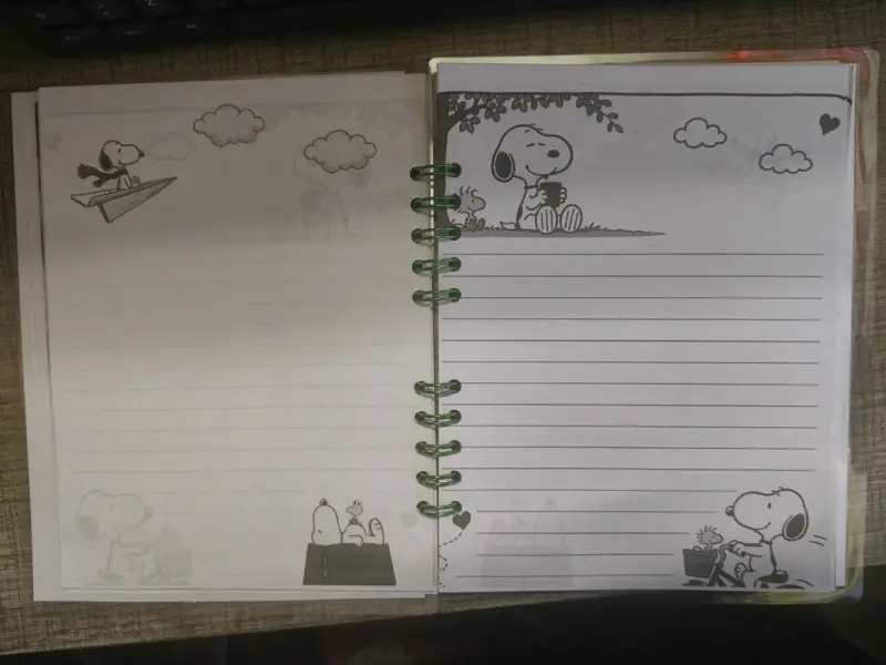 Libreta tamaño normal Snoopy - 3