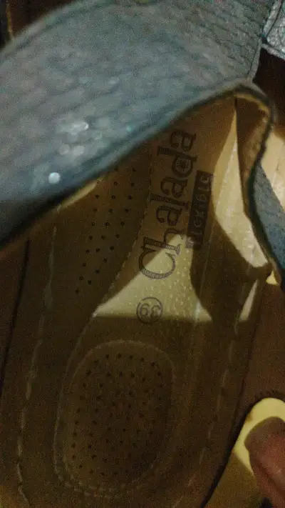 Sandalias de cuero azul para mujer - miniatura 3