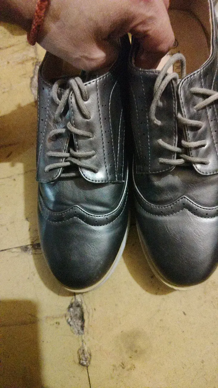 Zapatos de cuero gris Topodoll talla 40 - 3