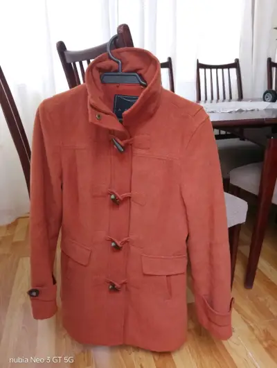 Abrigo Tres Cuartos Aziz Talla S Naranja - miniatura 2