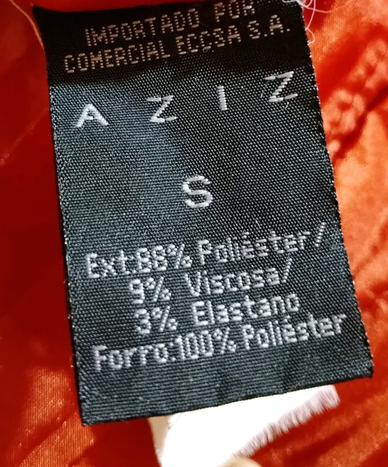 Abrigo Tres Cuartos Aziz Talla S Naranja - 5