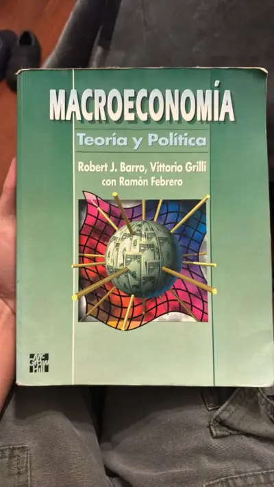 Libro Macroeconomía Teoría y Política de Barro y Grilli - miniatura 1