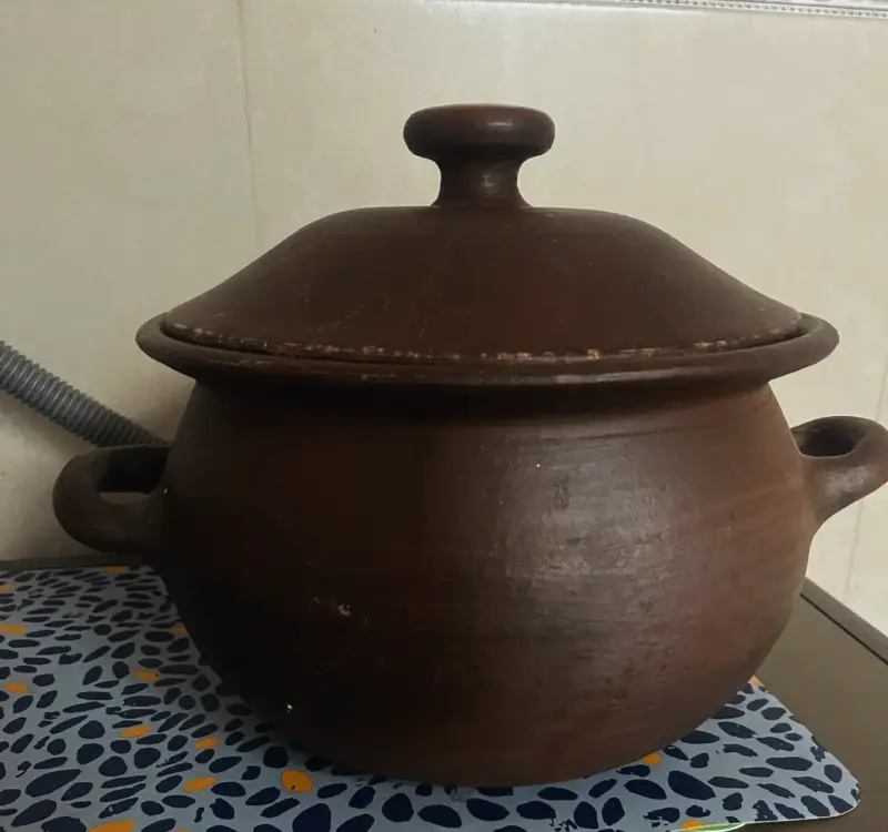 Olla de greda con tapa para cocina tradicional - 2