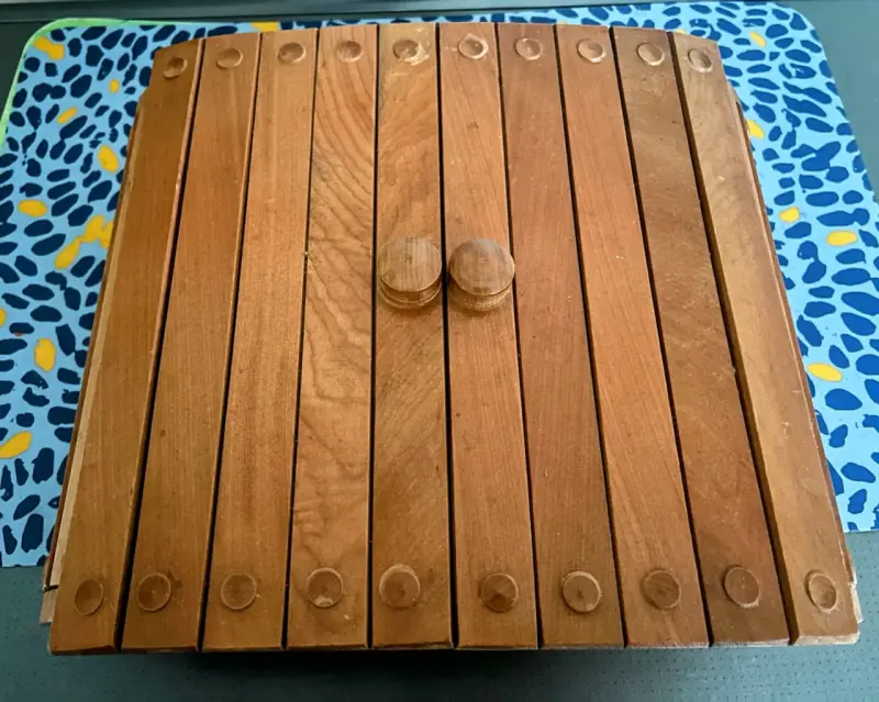 Cajón de Madera para Pan con Tapa Deslizante - 3