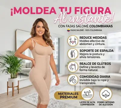 Fajas  moldeadora beige talla XL Salomé - miniatura 1