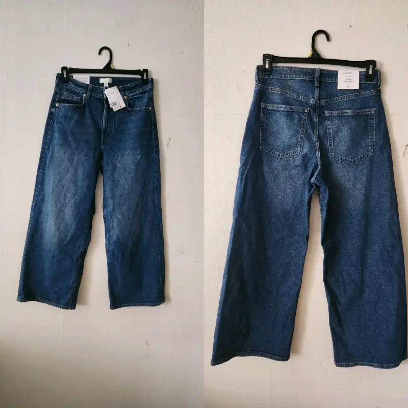 Jeans de Tiro Alto Anchos para Mujer H&M - 2