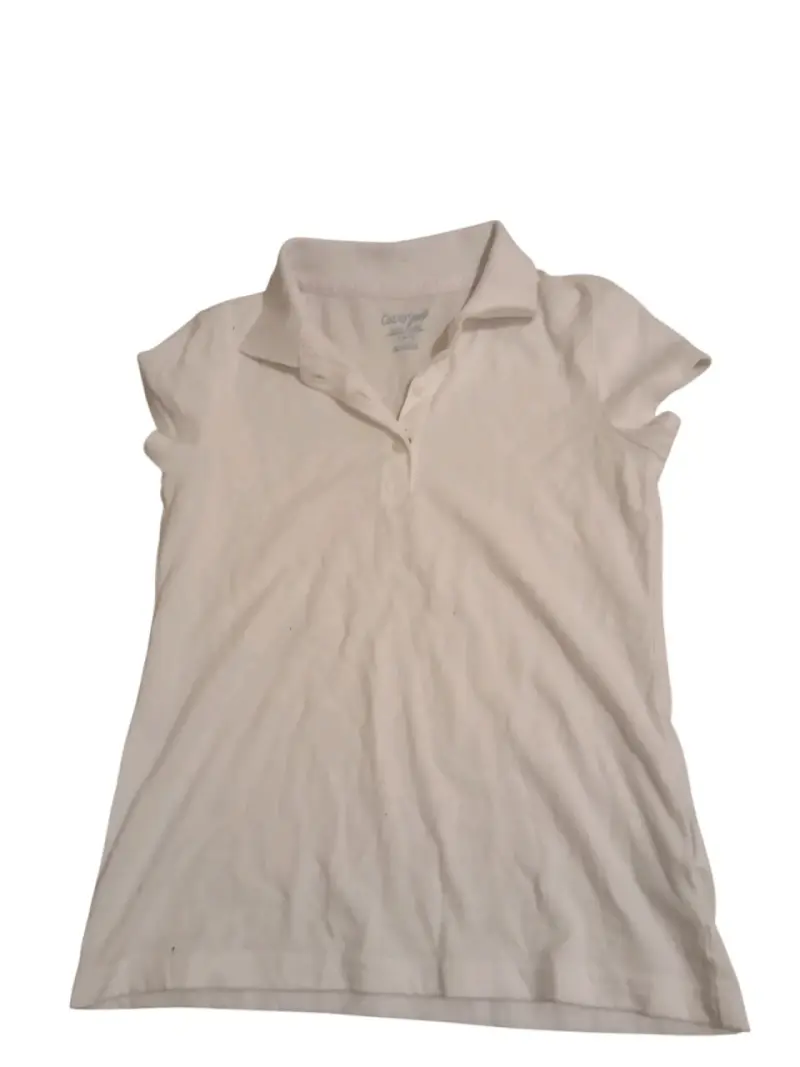 Polera Polo Blanca Mujer Casual