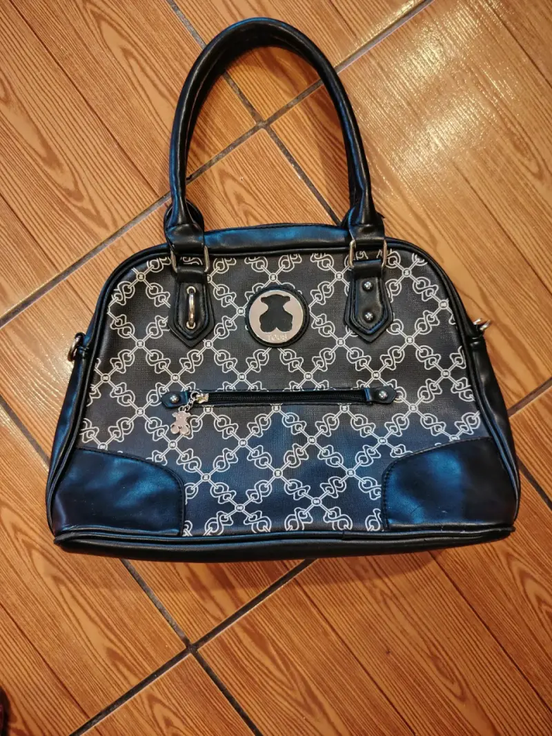 Bolso de mano Tous azul marino con diseño estampad - 1