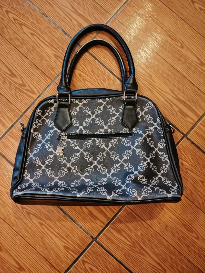 Bolso de mano Tous azul marino con diseño estampad - 3
