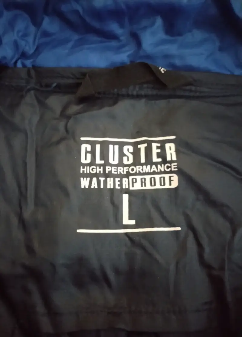 Chaqueta azul impermeable Cluster - 3
