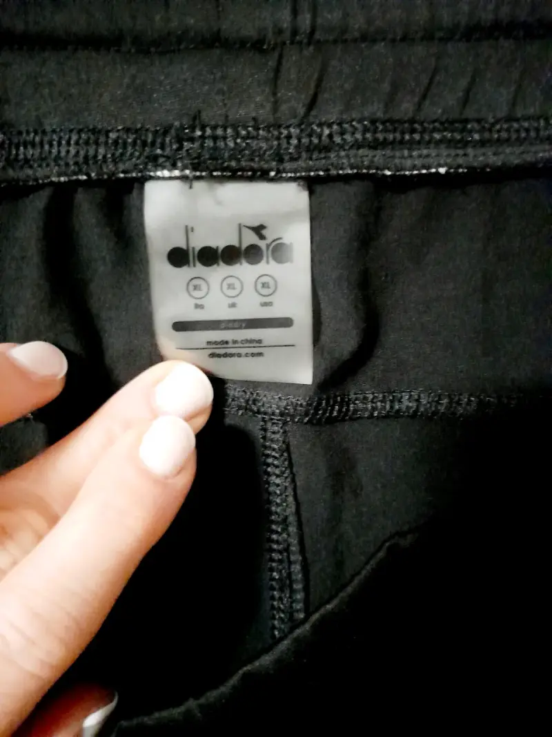 Pantalones deportivosXL negro Diadora con bolsillo - 4
