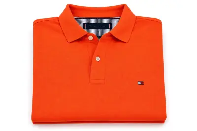 Polera Polo Naranja Tommy Hilfiger - miniatura 1