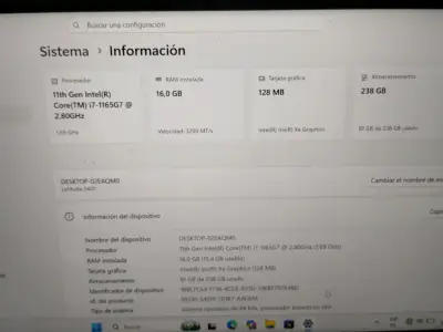 Laptop Dell Latitude 11Th GEN 16GB RAM - miniatura 3