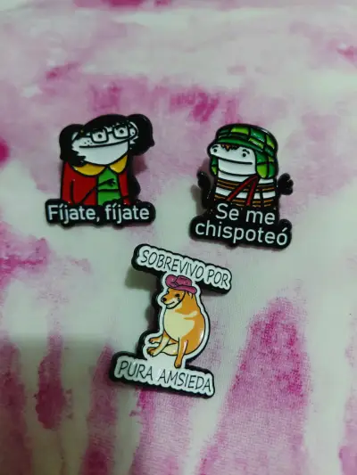 Set de pines decorativos de personajes y frases - miniatura 6
