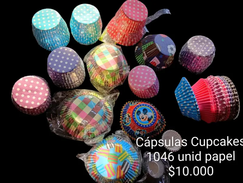 Set cápsulas para cupcakes de papel pirotines
