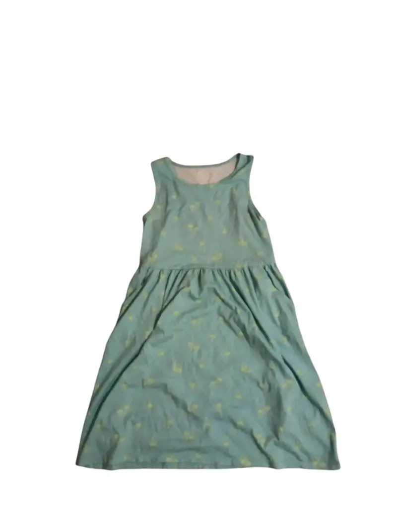 Vestido sin mangas verde para niña