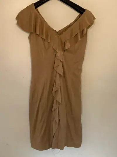 Vestido beige con volantes Liolà talla 36 - miniatura 1