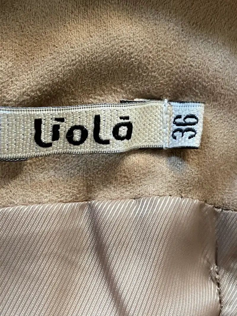 Vestido beige con volantes Liolà talla 36 - 2